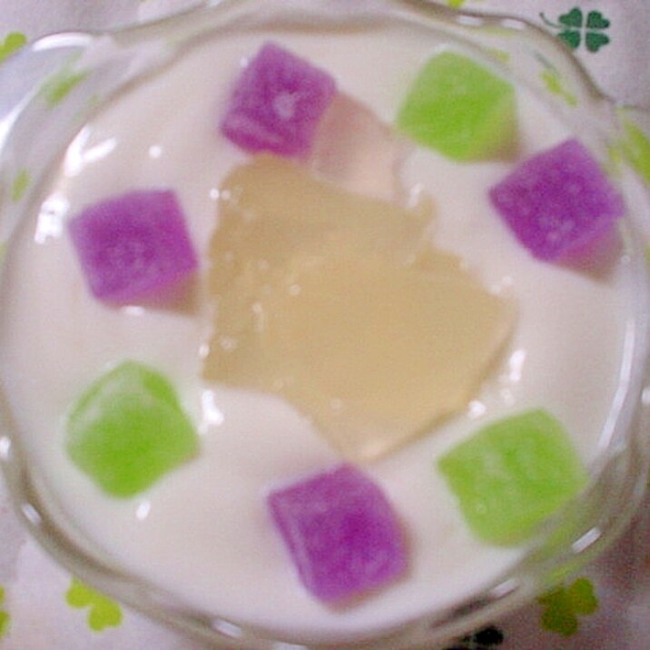 蒟蒻ゼリーとカラフルゼリーのwゼリーヨーグルト レシピ 作り方 By デブネコたん W ノ 楽天レシピ 蒟蒻ゼリーとカラフルゼリーのwゼリーヨーグルト レシピ 作り方 By デブネコたん W ノ 楽天レシピ